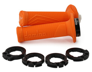 Manetki DOMINO D-Lock orange lock on grips D100