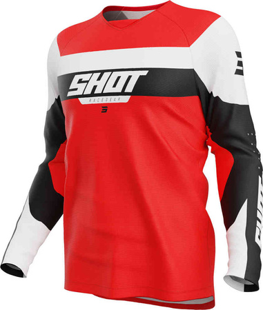 Bluza cross koszulka dziecięca SHOT DRAW LEAGUE red
