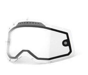 Szybka do gogli 100% podwójna wentylowana clear Racecraft 2, Accuri 2, Strata 2