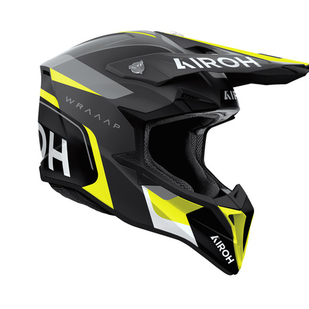 Kask AIROH Wraaap Conquer Yellow Matt