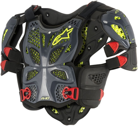 Buzer ALPINESTARS A10 Full Chest Protector anthracite black red