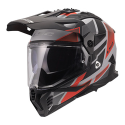 Kask LS2 MX702 Pioneer II BLOCK Black red grey