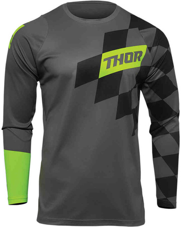 Bluza koszulka dziecięca THOR SECTOR Birdrock Youth grey / acid