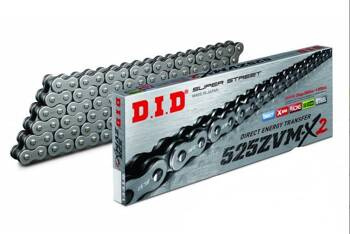 Łańcuch napędowy DID 525ZVMX2 108 ogniw otwarty z zakuwką