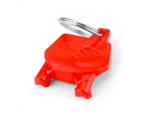 Brelok tablica numerowa CYCRA RACING czerwony HONDA