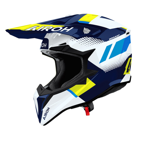 Kask AIROH Wraaap Vision yellow blue gloss