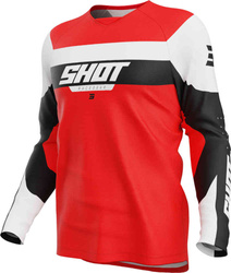 Bluza cross koszulka dziecięca SHOT DRAW LEAGUE red