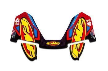 Naklejka na tłumik FMF Factory 4,1 red