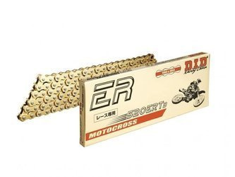 Łańcuch napędowy DID 520ERT3 118 ogniw złoty otwarty z zapinką klipsem
