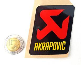 Naklejka na tłumik AKRAPOVIĆ P-VST3PO 60x57mm 2T