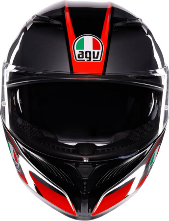 Kask AGV K3 Striga black grey red