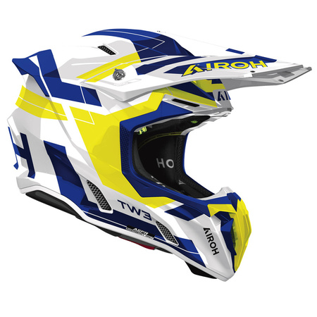 Kask AIROH Twist 3 Dynasty blue yellow gloss