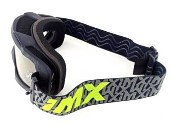 Gogle IMX Mud Black Matt grey fluo