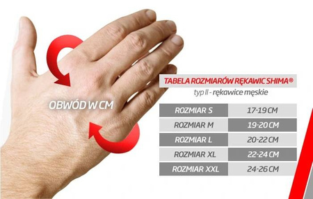 Rękawice SHIMA XRS-3 white