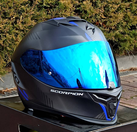 Wizjer SCORPION do kasku EXO-1400 R1 520 391 blue lustro