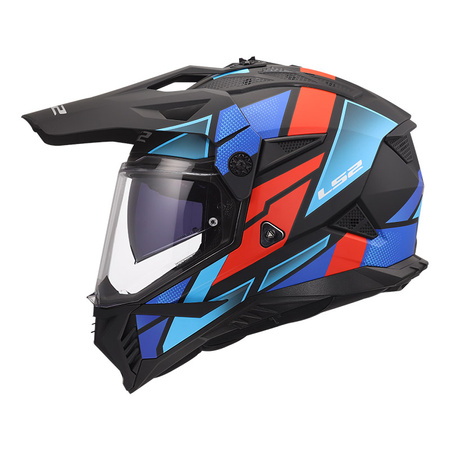 Kask LS2 MX702 Pioneer II BLOCK Black blue red 