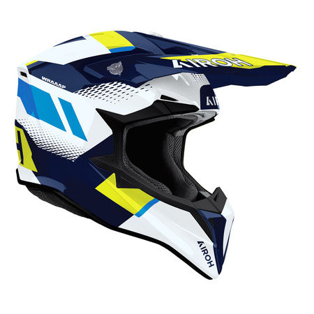 Kask AIROH Wraaap Vision yellow blue gloss