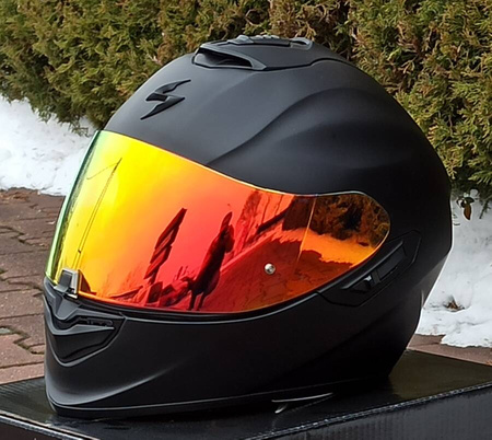 Wizjer SCORPION do kasku EXO-1400 R1 520 391 red czerwone lustro