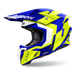 Kask AIROH Twist 3 Dizzy blue yellow gloss
