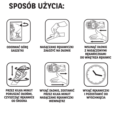 XZONE magiczne rękawiczki do czyszczenia rękawic wewnątrz