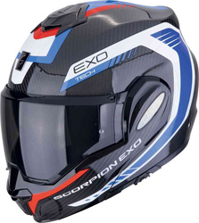 Kask SCORPION EXO-TECH Evo Carbon Cosy black red  blue