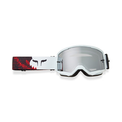Gogle FOX MAIN Kauros white / fluo red lustro