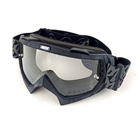 Gogle IMX Mud Black Matt grey white