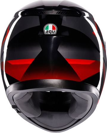 Kask AGV K3 Striga black grey red