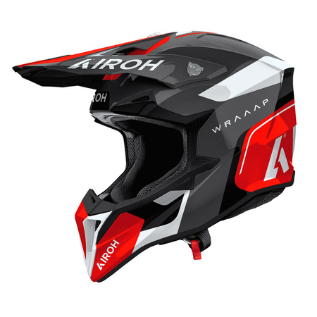 Kask AIROH Wraaap Conquer red gloss