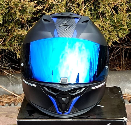 Wizjer SCORPION do kasku EXO-1400 R1 520 391 blue lustro