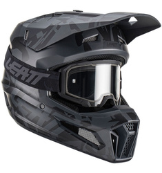 Kask + gogle LEATT Kit Moto 3.5 V23 Stealth