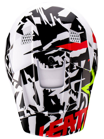 Kask + gogle  LEATT Kit Moto 3.5 V23 Zebra