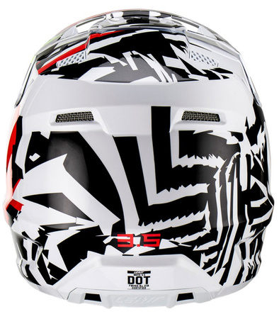 Kask + gogle  LEATT Kit Moto 3.5 V23 Zebra