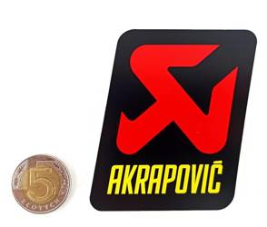 Naklejka na tłumik AKRAPOVIĆ P-VST2AL 70x75mm