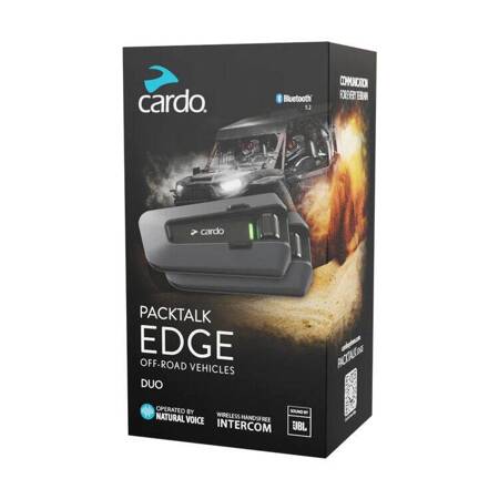  Interkom Cardo Packtalk Edge ORV duo JBL na 2  kask