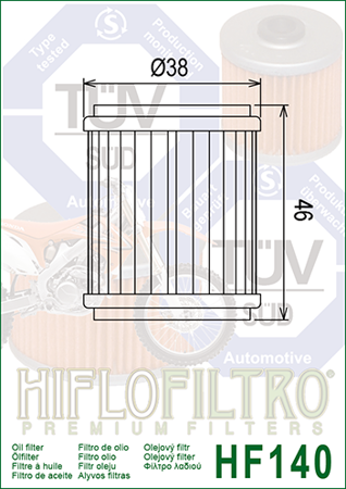 Filtr oleju HF140