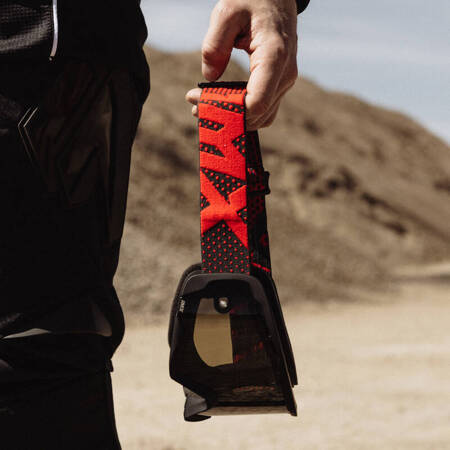 Gogle IMX Endurance Flip Black Matt / Red   2 szyby