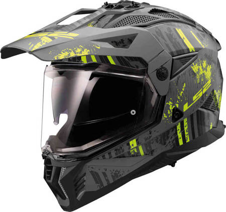 Kask LS2 MX702 Pioneer II Crazy black fluo