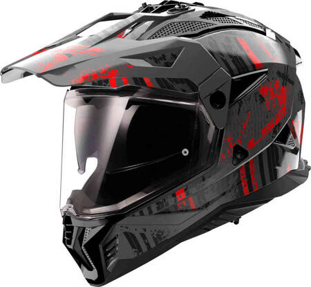 Kask LS2 MX702 Pioneer II Crazy black red