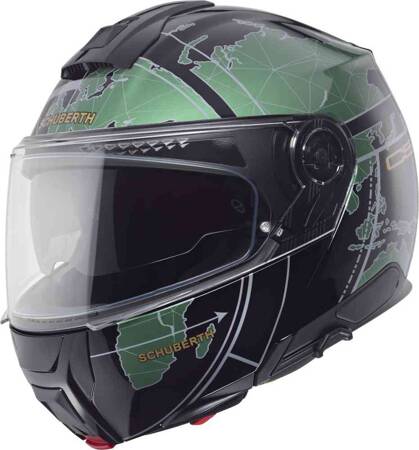 Kask SCHUBERTH C5 Globe green + interkom 