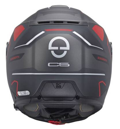 Kask SCHUBERTH C5 Omega anthracite red