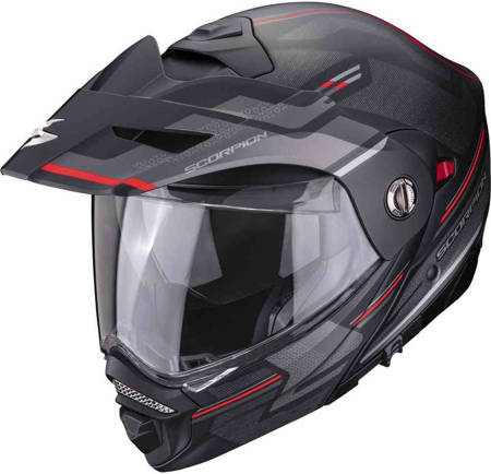 Kask SCORPION ADX-2 Carrera black / silver / red