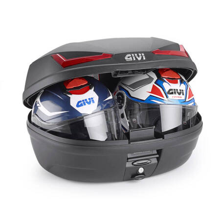 Kufer centralny GIVI E455  czarny z płytą 45l