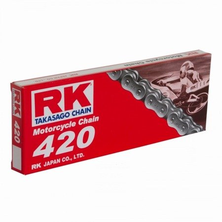 Łańcuch napędowy RK 420 M 120 ogniw otwarty z zapinką klipsem