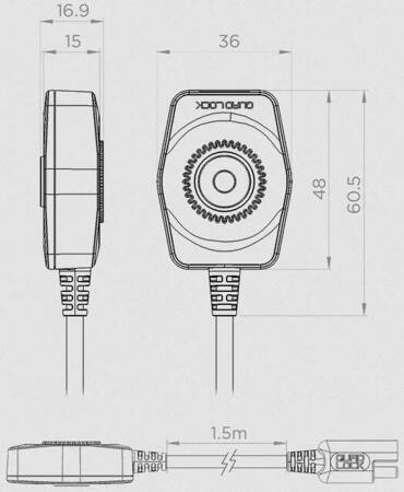 Motocyklowa ładowarka QUADLOCK USB Charger