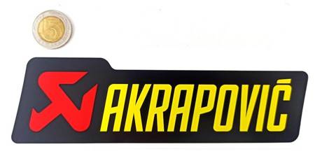 Naklejka na tłumik AKRAPOVIĆ P-HST1AL 52x180mm