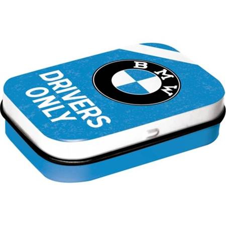 Nostalgic Art miętówki Mint Box Mini BMW Drivers Only - blue