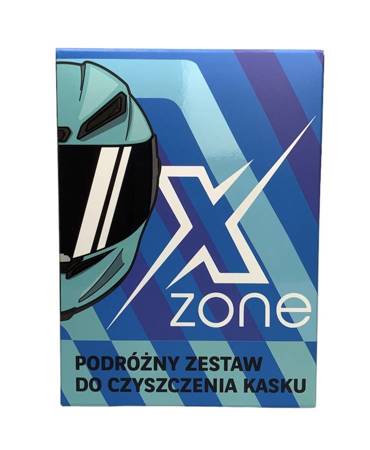 Podróżny zestaw do czyszczenia kasku Xzone – Turbo Gel + Turbo Shine + 2 x ściereczka