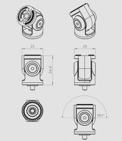 Ramię adapter przegubowy QUADLOCK 360 Knuckle Adaptor