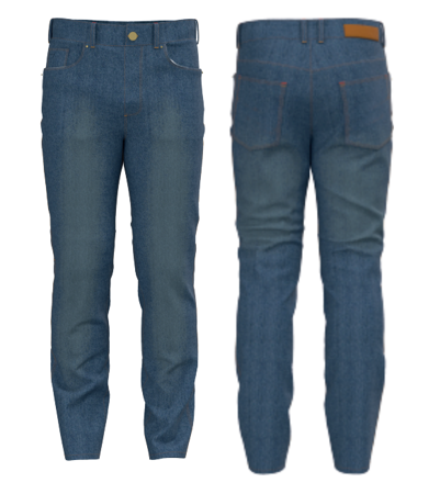 Spodnie męskie jeans REBELHORN Classic III washed blue (regular)